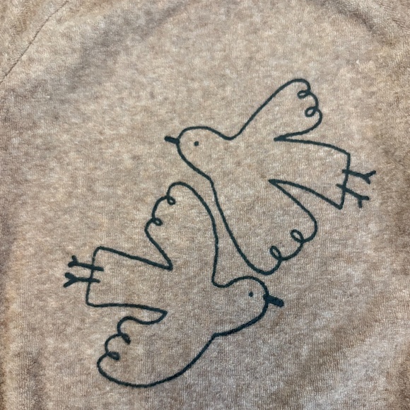 H&M Terry Cloth Top + Soft Lined Long Sleeve top Kids 4T Fall/Winter Bundle - Picture 3 of 11